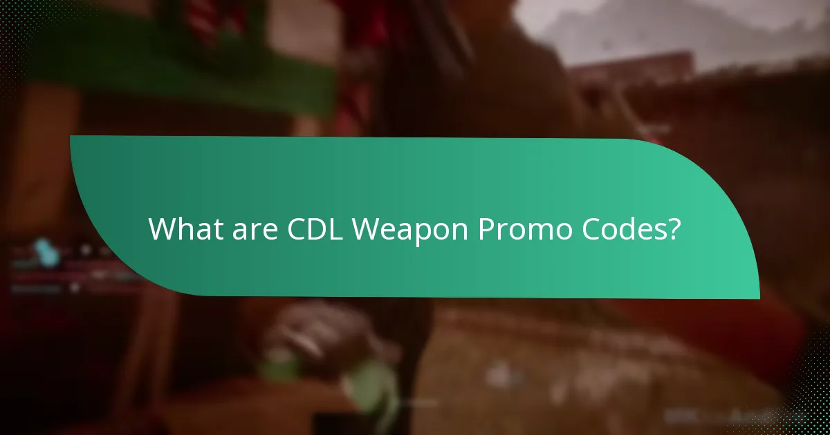 Which weapon skins are available through CDL Promo Codes?